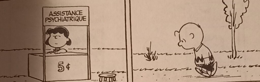 BD par le créateur de Snoopy, Lucy Psychiatre